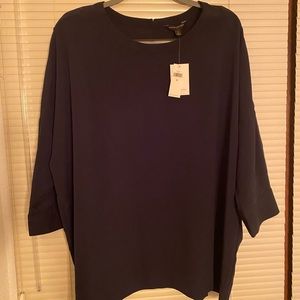 Banana republic women’s navy blue work shirt